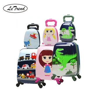 

LeTrend Cute Cartoon Children Rolling Luggage Set Spinner Suitcase Wheels Students 18/20 inch Carry on Trolley Kid Travel Bag