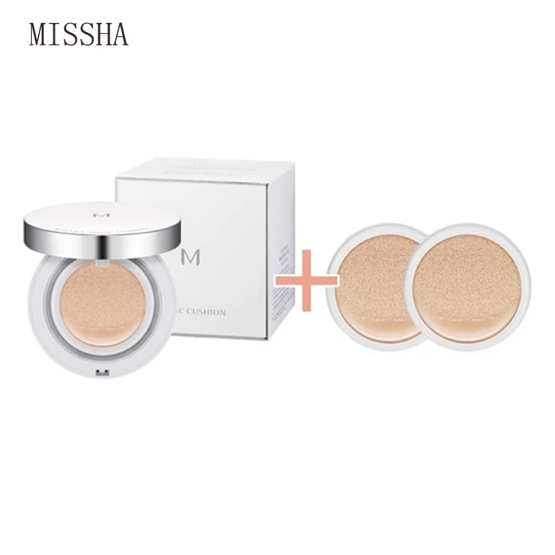 

MISSHA M Magic Cushion Flawless #21 #23 Concealer Moisturizing Foundation Makeup korean cosmetics Whitening Face Beauty Makeup