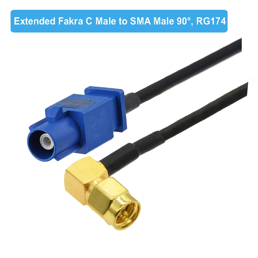 car navigation system 1PCS Extended Fakra C Male to SMA Male Plug  RG174 Pigtail GPS Antenna Extension Cable Coaxial for Auto Car Vehicle car navigation system Vehicle GPS Systems