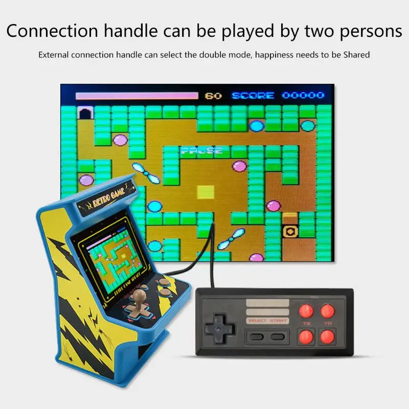 1 Набор 2," экран портативная игровая консоль 8 бит игровая машина 256 игр мини-аркадная