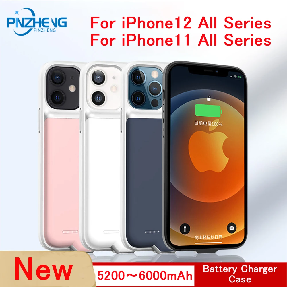 

Battery Charger Case For iPhone 11 Case 12 Mini Pro Max Charger Protective Case For iPhone XR Pro Max Battery Charger Cover