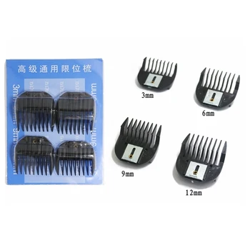 

3/6/9/12mm Universal Hair Clipper Limit Combs Guide Guard Attachment Size Barber Replacement For Electric Clipper Shaver Hair