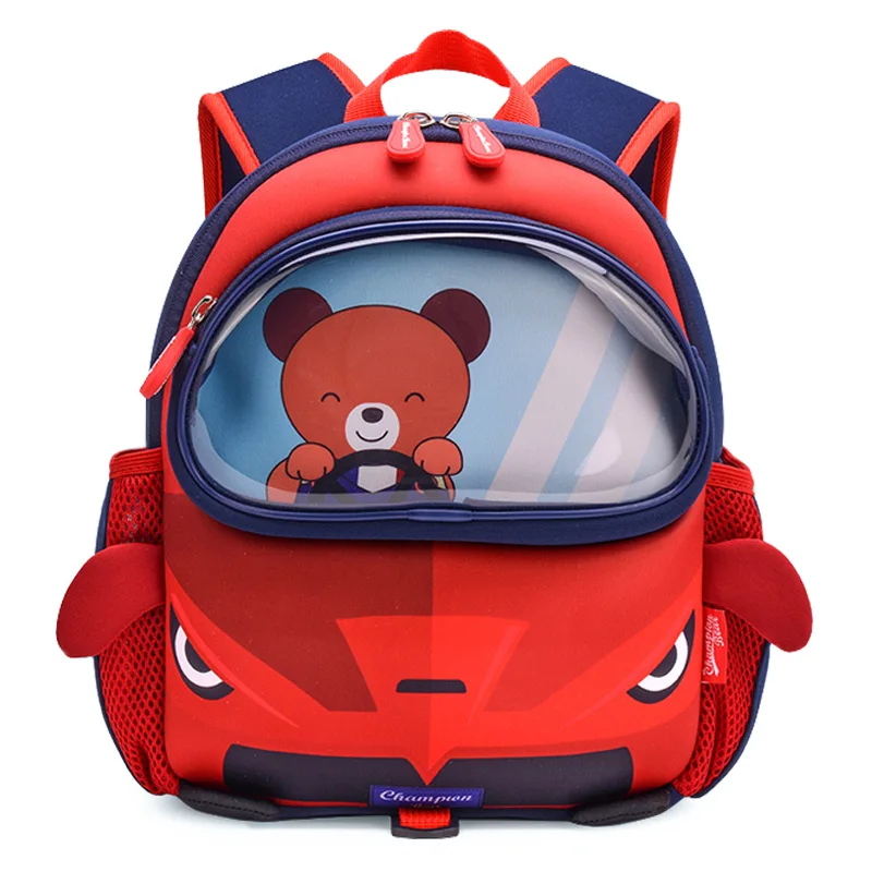 

3D Cartoon Car Kids Bag for 3-6 Years Old Boys Girls Waterproof Children School Backpack Cute School Bag mochila infantil