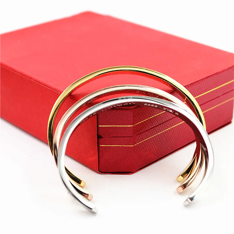 

New Luxury Design High qualtiy Bracelets and Bangles for the Lover of stainless steel Bracelets Wedding Opening bangle
