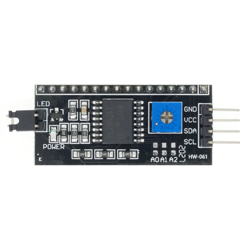 Адаптер для ЖК экрана PCF8574 IIC I2C TWI последовательный интерфейс SPI 1602 2004 LCD 1602|module