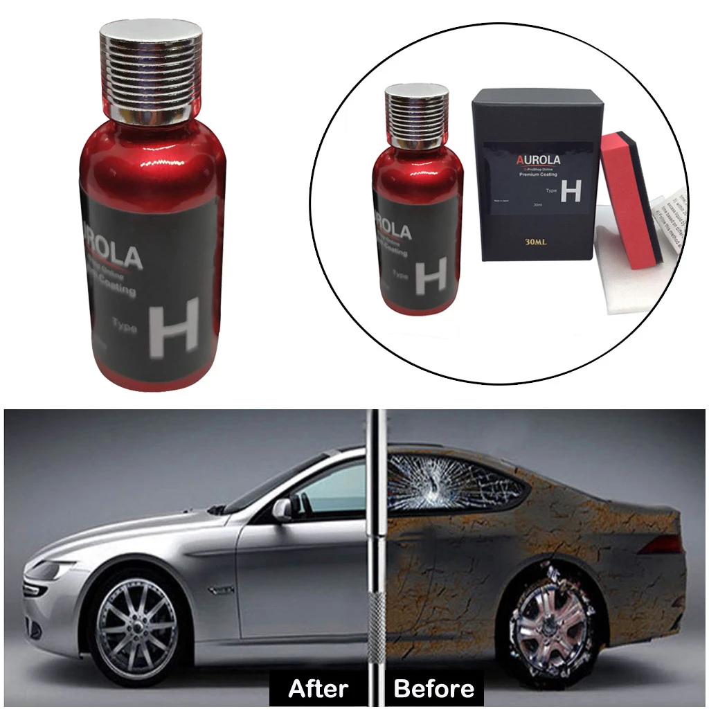 2 個 9h 車酸化液体セラミックコートスーパー疎水性ガラスコーティングセット Polysiloxane とナノ材料ケア多色 Paint Cleaner Aliexpress