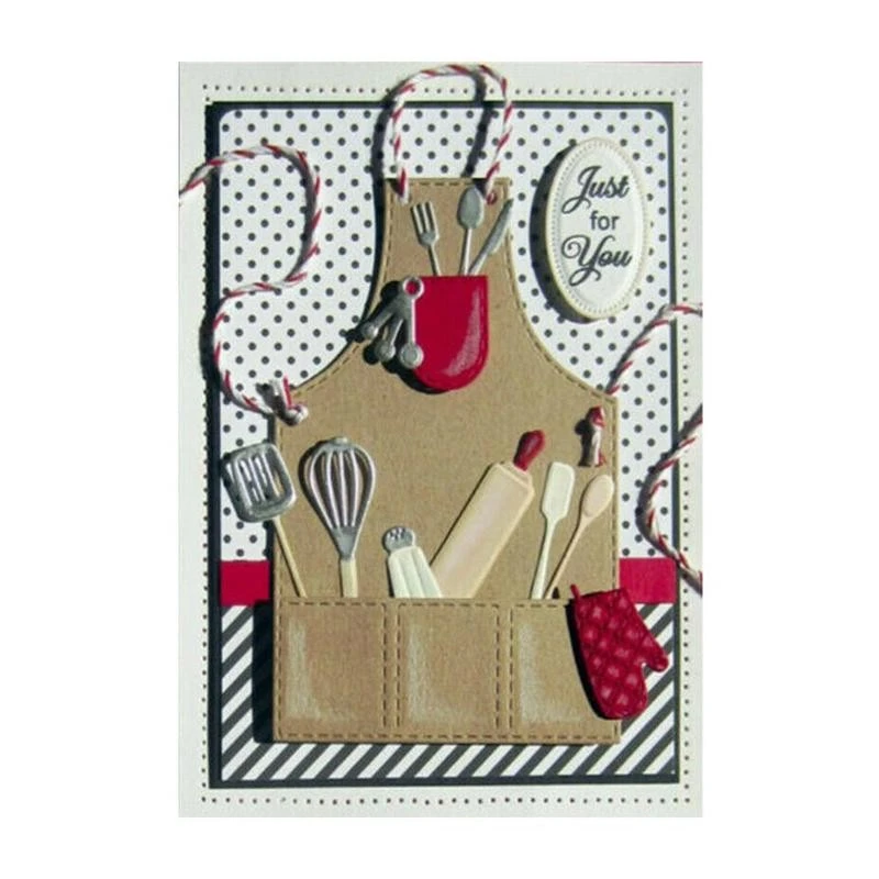 1Set Cutting Die Apron Series Cutting Dies DIY Craft Cards Scrapbooking ...