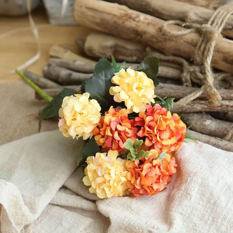 Ramo De Hortensias Artificiales Para Bodas O Fiestas