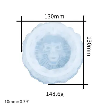 

2020 New Crystal Epoxy Resin Mold Skull Ashtray Casting Silicone Mould Crafts Making Tool