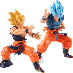 Dragon Ball Z Super Saiyan Super Masterlise God Blue Son Goku ПВХ Фигурка «Гоку в действии» Коллекционная модель игрушки горячие игрушки