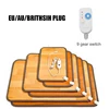 220V EU Leather Heating Foot Mat Warmer Electric heater Heating Pads Waterproof Feet Leg Warmer Carpet Thermostat Warming Tools 6