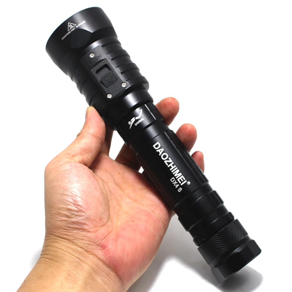  DX4S (upgraded from DX4) XM-L U2 3200LM LED Diving Flashlight Torch Brightness Waterproof 100m Whit - 32657215104