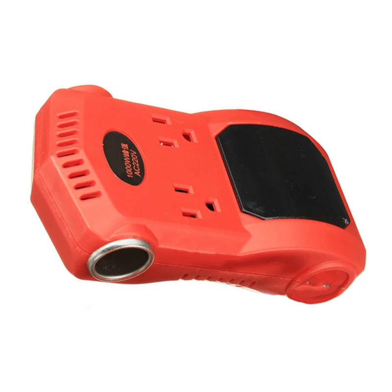 1000W Car Power Inverter 12/24V to 220V Converter Adapter Dual USB Socket Streamline appearance smooth appearance, safe