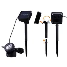 6 Led Солнечный Точечный светильник s водонепроницаемый прожектор светильник на открытом воздухе дорожный двор сад пейзаж наземный светильник s украшение для бассейна лампа