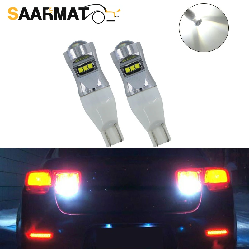 2 шт. 920 921 912 лампа T15 W16W светодиодные лампы 1800LM 9SMD автомобильные Задние задние