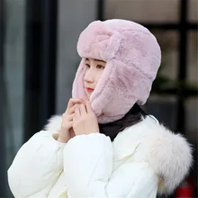 Женская зимняя шапка с ушанками для снежной девочки, толстая вязаная шерстяная шапочка, шапка, Вязаная Шерстяная Женская Популярная мода#1