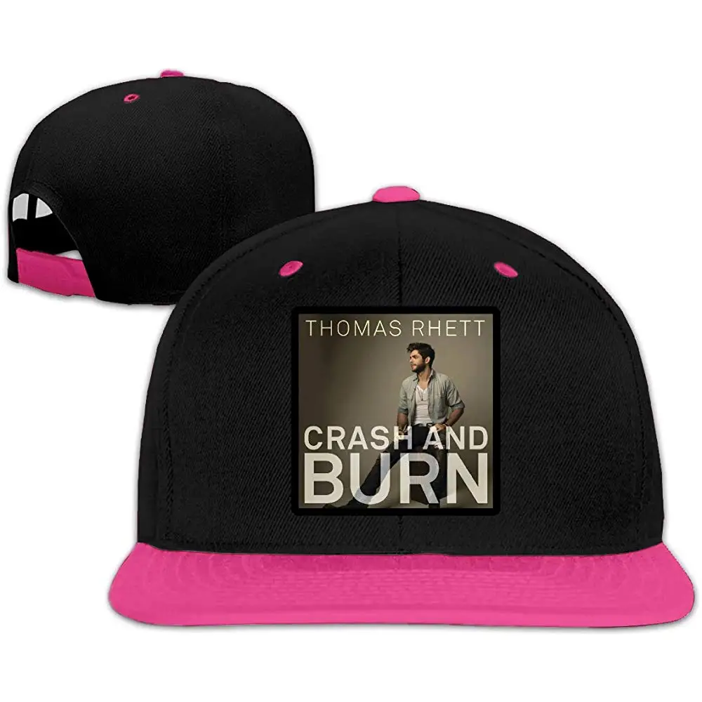 TSDFCThomas Rhett-крушение и ожоги логотип музыкальной группы хип-хоп Базовая бейсболка белая Регулируемая простая шляпа