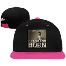 TSDFCThomas Rhett-крушение и ожоги логотип музыкальной группы хип-хоп Базовая бейсболка белая Регулируемая простая шляпа