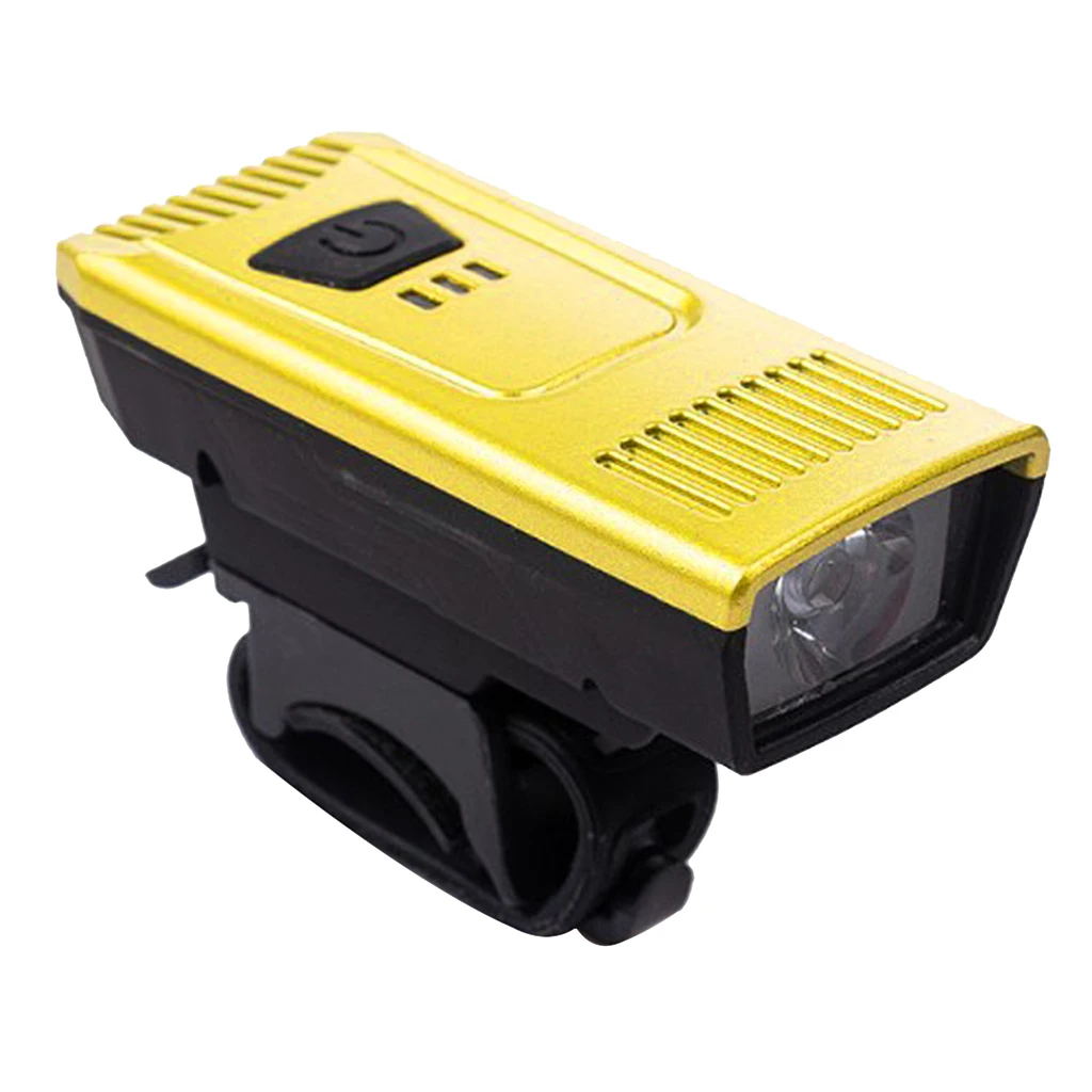 USB Rechargeable Bike Light Waterproof 4-Model Bicycle Front Headlight Easy to Install for Road Mountain Cycling Scooter