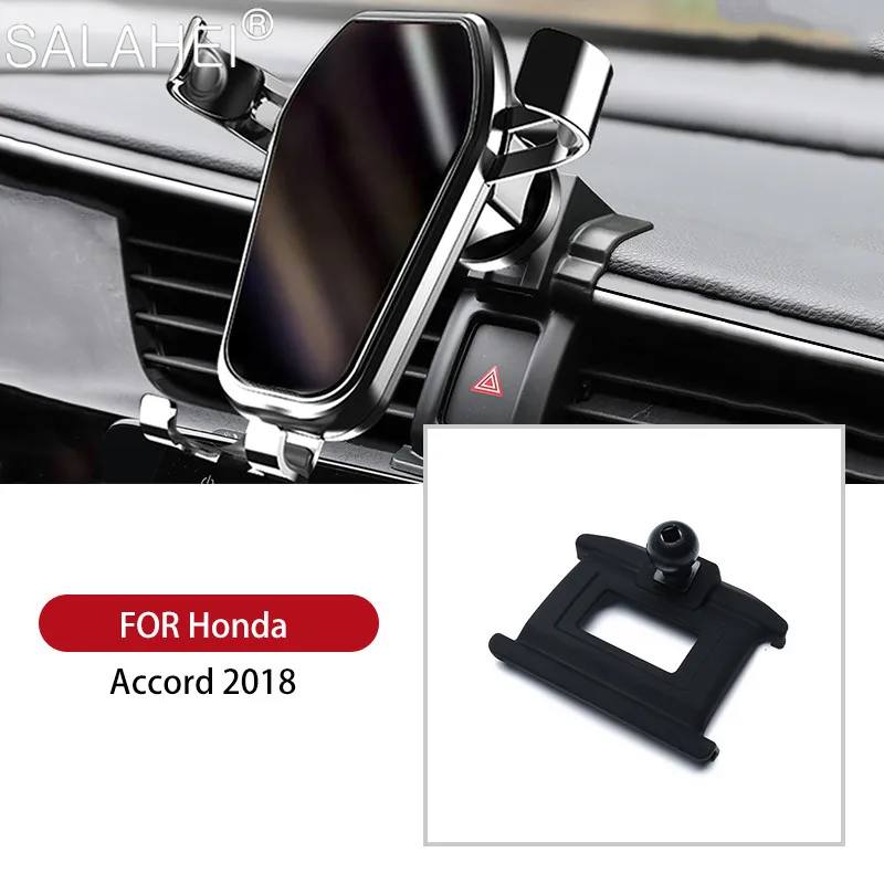 

Car Phone Holder For Honda Accord 2018 GPS Navigation Interior Dashboard Cell Stand Support Air Outlet Auto Mobile Phone Bracket