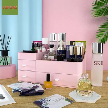 

LORONZ LR-201A Makeup Organizer for Jewelry Cosmetic Earring Pen Toy Sunglasses Household Drawer Case Holder Plastic Storage Bo