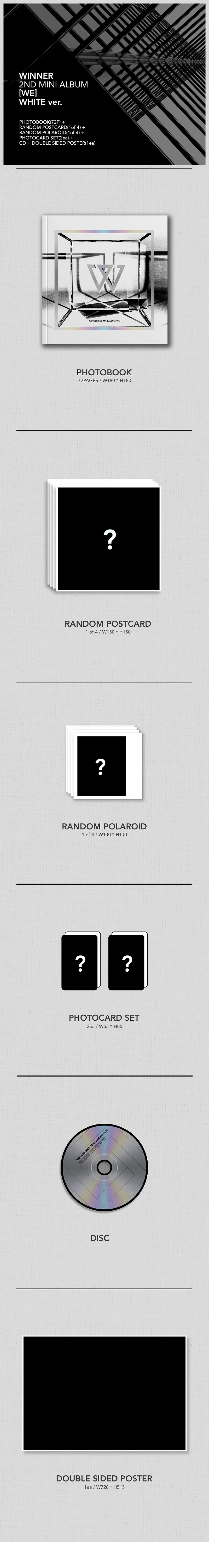 [MYKPOP]~ Официальный~ WINNER Mini#2: Мы альбом CD-KPOP Fans коллекция SA19082604