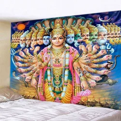 Indian Buddha Meditation 7 Chakra Tapestry Mandala Wall Hanging Psychedelic Yoga Wall Cloth Yoga Mat Home Decoration 8 Sizes