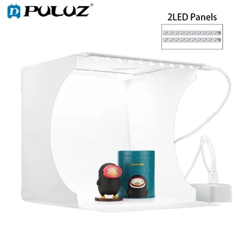 

20cm foldable photo light box 2LED mini Folding Photo Video Box photography Studio Shooting Tent Box Kit smart Studio Softbox