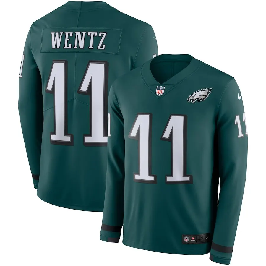 AS PICTURE Мужская белая майка с принтом "Philadelphia Carson Wentz Eagles" - Цвет: AS PICTURE