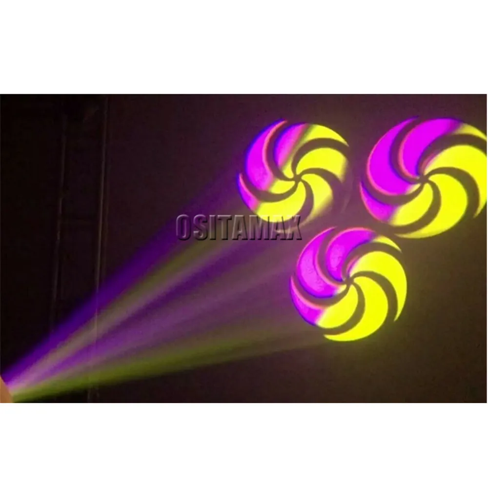 60w LED Mini Moving Head Spot Light with Rainbow Gobo Color Wheel 3 Prism DMX Control Sound Luces 60 DJ Party Stage Disco Lights