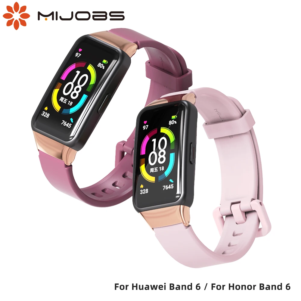 

Strap For Huawei Band 6 Smart Wristands Replacement Bracelet for Honor Band 6 Strap Silicone Watch Wrist Belt Accessories