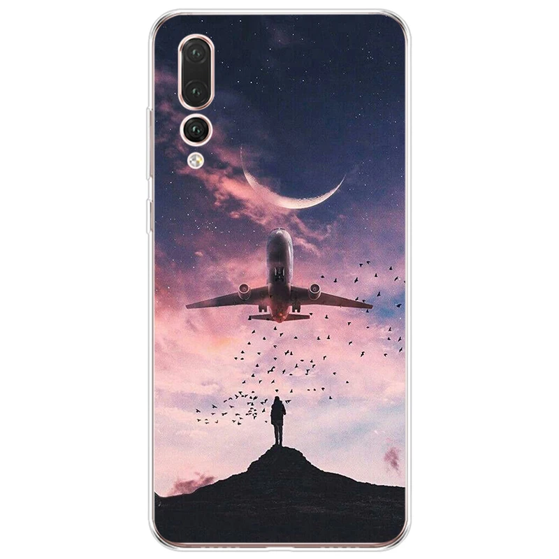 Travel In The World Map Plane Plans For Huawei P8 P9 P10 P20 P30 P40 Psmart Lite Plus Pro Phone Cases Y5 Y6 Y7 2017 2018 Cover