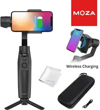 Moza mini-mi 3-axis smartphone cardan de carregamento sem fio estabilizador, vários sujeitos de detecção, modo de início, timelapse