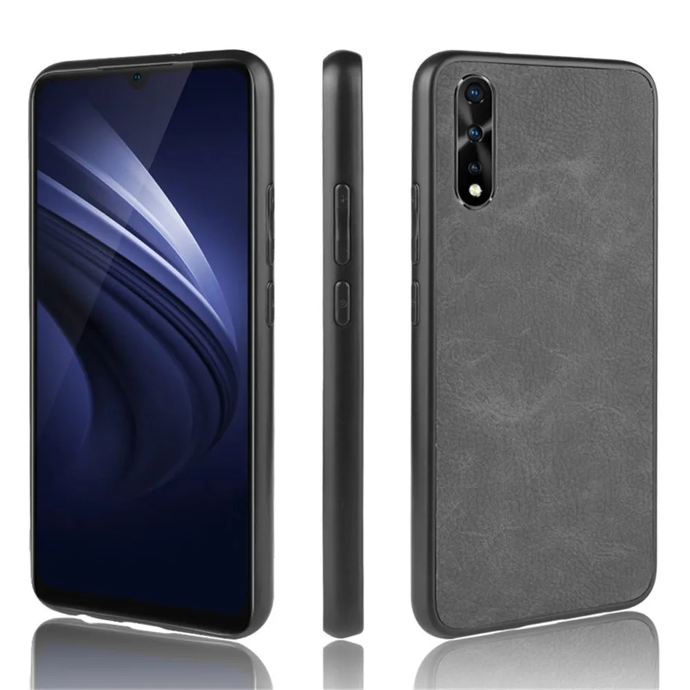 

For Vivo V17 Neo Case 6.38 inch Luxury PU Leather Hard Back Cover Shockproof Case For BBK vivo V17 Neo V17Neo Full Phone Case