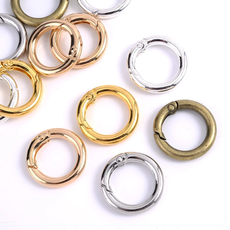 Metal Spring Gate O Ring for DIY Jewelry Making Keychain Bag Clips 5 H669520fe48c149b9bdf131c008d5080fs