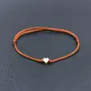 BPPCCR Handmade Stainless Steel Love Heart Shape Charm Bracelet Thin Red Rope Thread String Bracelets For Men Women Couples ► Photo 3/6