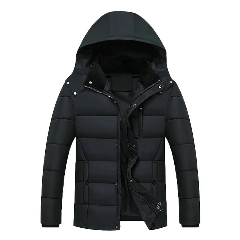 Jacket Men Fashion 2020 Men Jacket Coats Thicken Warm Winter Jackets Casual Men Parka Hooded Outwear Cotton-padded Jacket Coat