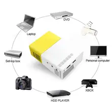 Американский стандарт желтый YG300 домашний мини-проектор светодиодный портативный 1080 HD проектор