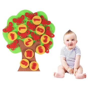 

Diy Weave Cloth Early Learning Education Toys Teaching Aids Apple Trees Math Toys Teaching Kindergarten Manual