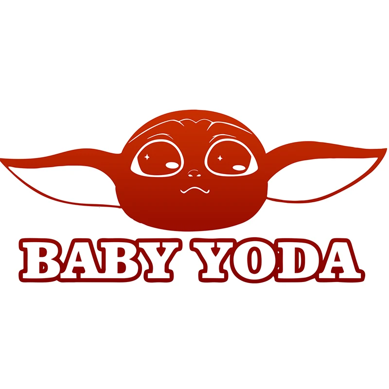 

Baby yoda Sticker Computer Trunk Waterproof Kid Car Stickers 20*9cm