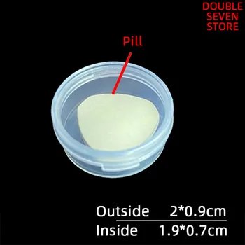 

Outside 2cm*0.9cm Super Mini Round PP Plastic Box Transparent portable Sample packaging ant farm case