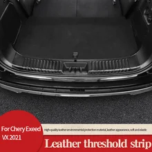 

Car Threshold Strip For Chery Exeed VX 2021 Leather Door Kick Trunk Guard Anti-kick Pad For Storage Box Accessories