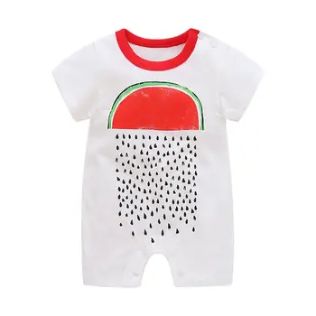 

ZWY144 Summer baby boys clothes cotton Jumpsuit Short sleeve Roupas Character for Baby Boy Body suits , 0-24M kids rompers