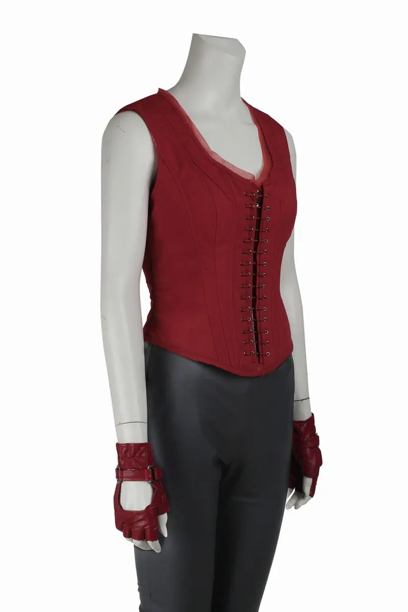 Avengers Civil War Scarlet Witch Cosplay Captain America 3 Wanda Maximoff Costume Leather Jacket Halloween Outfit COSPLAYONSEN