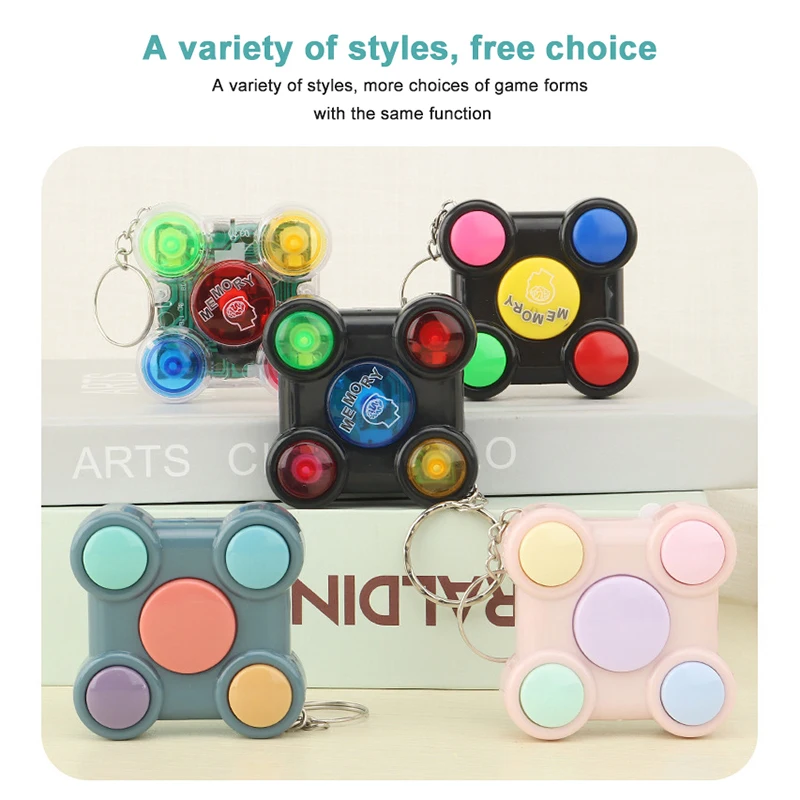 Keychain Children Compact Handheld Toy Best-selling Mini Keychain Console Nostalgic Cartoon Mini Pocket-sized High Demand Puzzle
