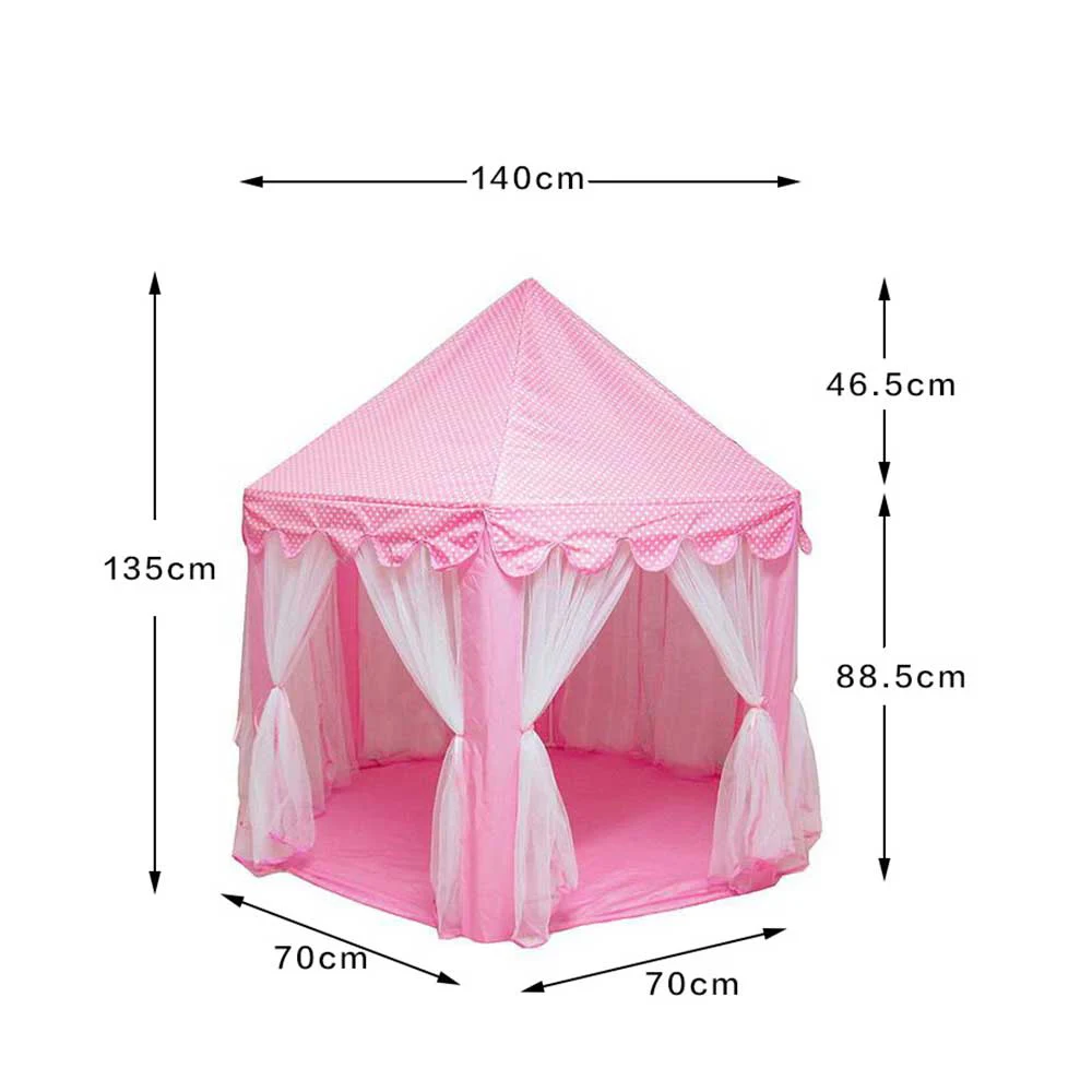 Девочка принцесса замок складной палаточный домик для Бала Дети Играя игрушки для сна детский тент Крытый Открытый Портативный тент