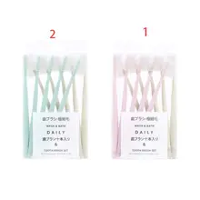 10 шт./компл. минималистский взрослых Семья высшего качества зубная щетка с мягкой щетиной Макарон Цвет гигиены ротовой полости чистым инструментом с Головные уборы