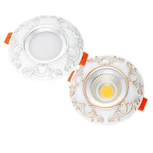 Диммируемый светодиодный светильник COB Потолочный Точечный светильник 3W 5 Вт 7 Вт 9 Вт потолочный встраиваемый светильник s Внутреннее освещение корпус из смолы AC110V 220 В