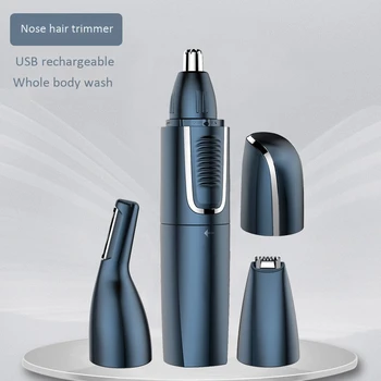 

Hair Trimmer, Men's Painless Nose Hair Trimmer for Chin Hair Upper Lip Eyebrow Oil Head Carving Shaver