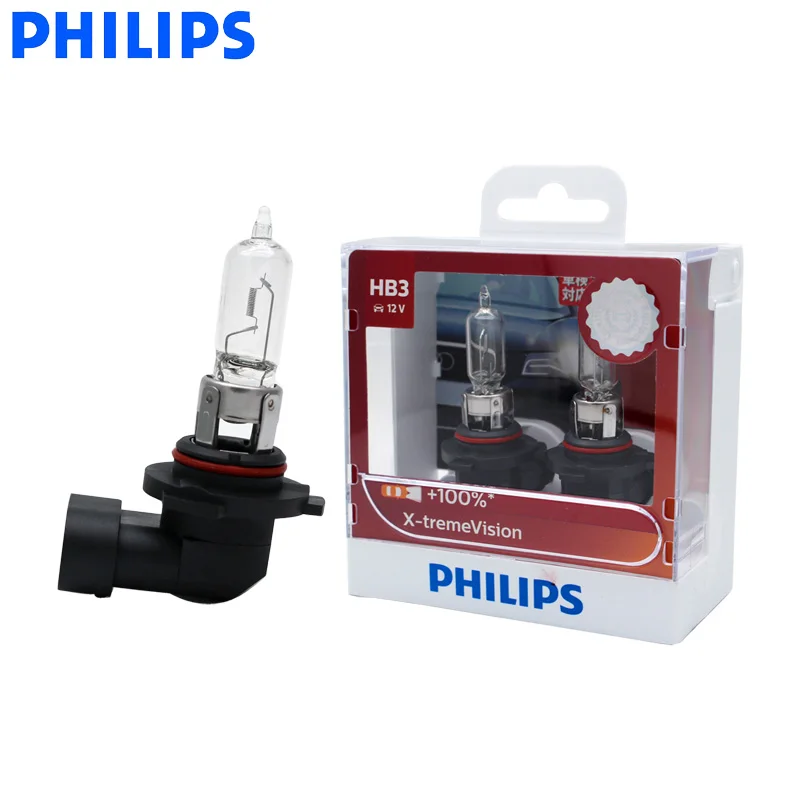 Philips X-treme Vision H1 H4 H7 H11 9003 9005 9006 HB3 HB4 Автомобильные фары яркие галогенные лампы ECE одобрить больше видения, пара